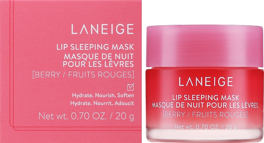 Laneige - Masque de nuit à l'extrait de fruits rouges pour lèvres